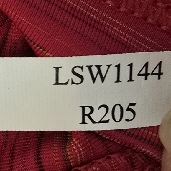 LOLE Smash Tee Red Sea Mix Women's Medium Braided Open‎ Back Activewear Yoga Top - Picture 9 of 11